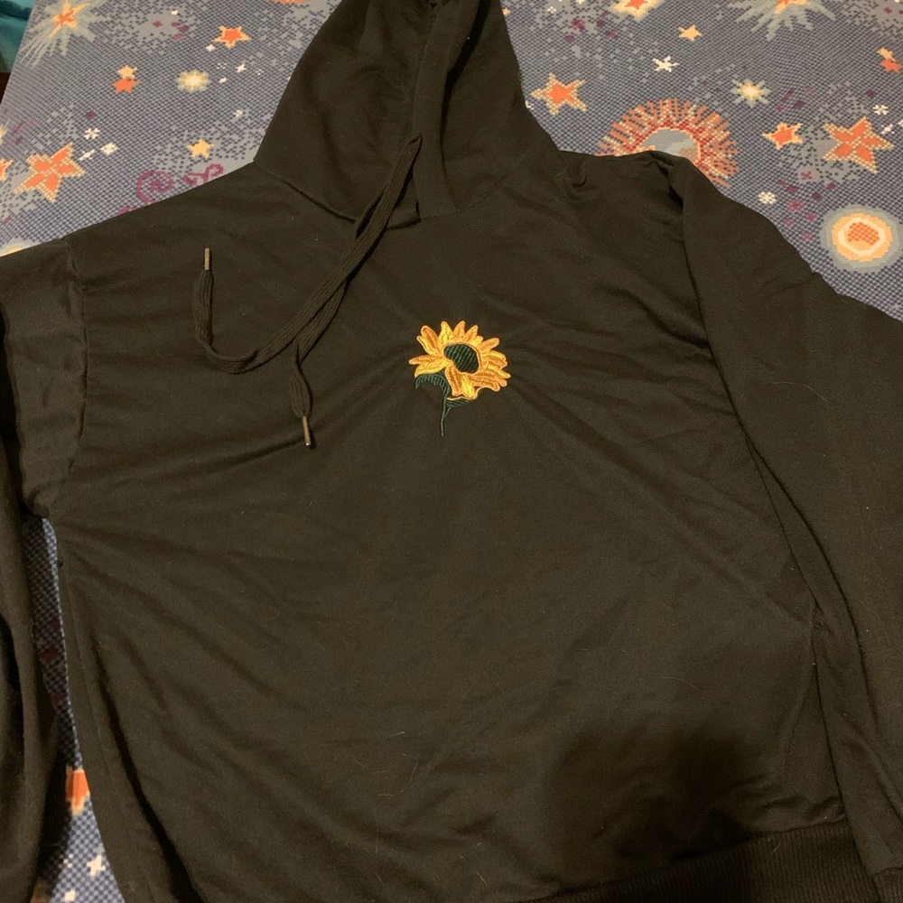 cropped sunflower hoodie